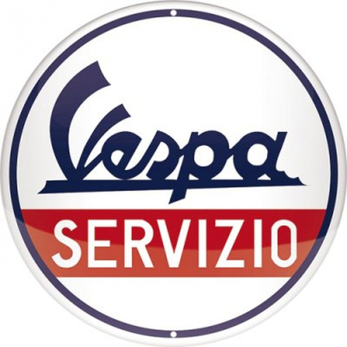 Blechschild Servizio rund 1